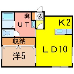 ateena 3.23Ａ棟の物件間取画像